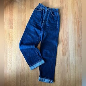 Freddies of pinewood Norma jeans size 26 indigo denim high waisted jeans Pin Up